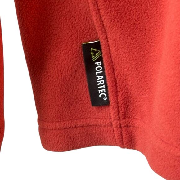 Outdoor Research Mens Fleece XL Orange 1/4 Zip Polartec Pullover Performance - Picture 8 of 9